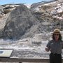 A Ranger explains the unusual limestone-based geology of Mammoth.