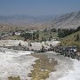 Looking back to the Mammoth Hot Springs village.