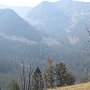 Smoke from the Idaho forest fires limits visibility.<br />					