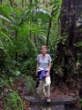 We hike through the damp rain forest surrounding our lodge.