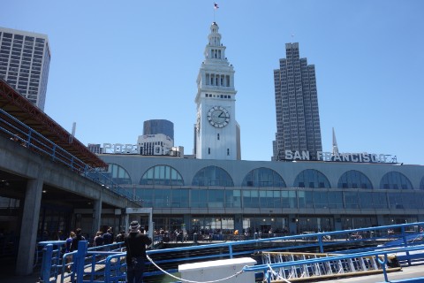 The downtown ferry building, a great community space and market