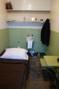 A typical cell for one of the 275 prisoners