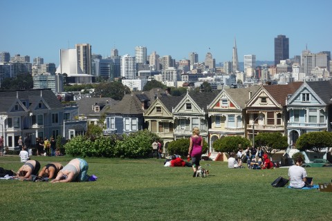 Downtown, the "painted ladies," and Alamo Park