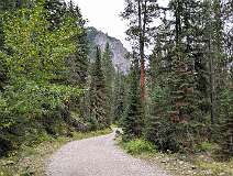 14: During our backpacking days, we would feel out of place on a trail this easy. Now, however, . .